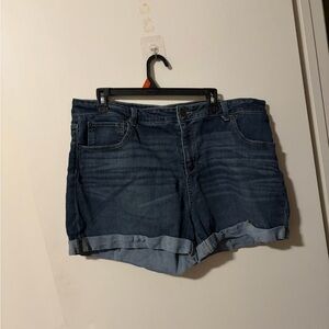 Time and Tru Dark Blue Jean Shorts